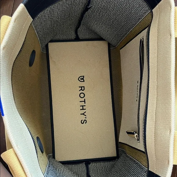 Rothy's Black and Tan Interior Tote - Picture 2 of 4